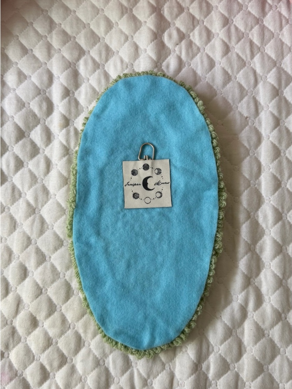 Handmade Papaya Tufted Wall Hanging - Pink, Mustard, Olive - Picture 3 of 3